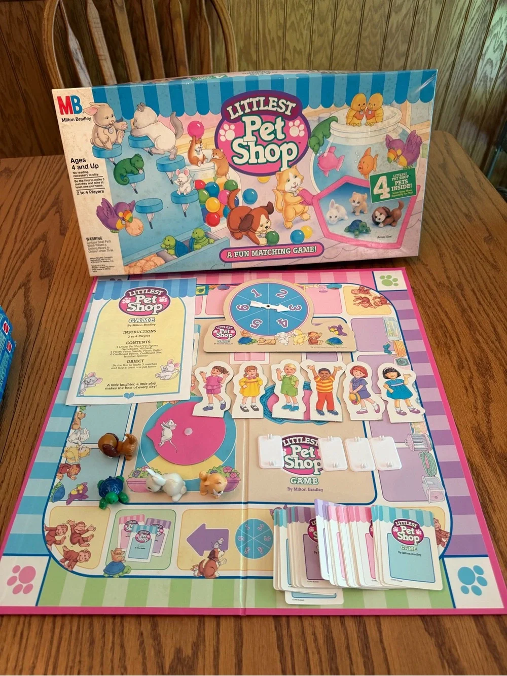 Littlest Pet Shop: A Fun Matching Game - COMPLETE Milton Bradley 1993 BAD BOX